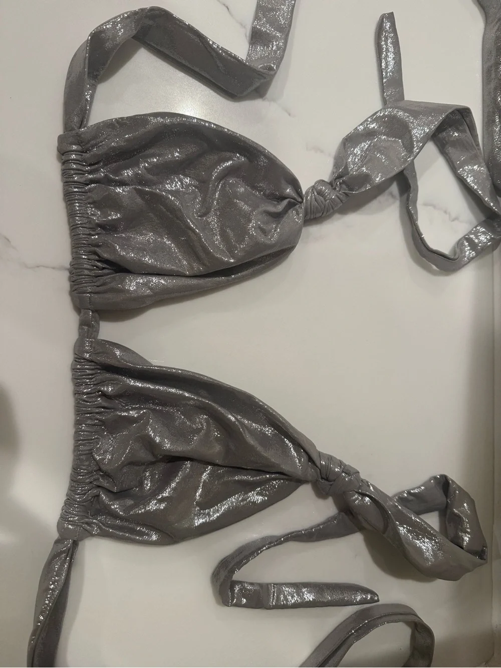 SKIMS liquid shine Bikini Top XL/2X
